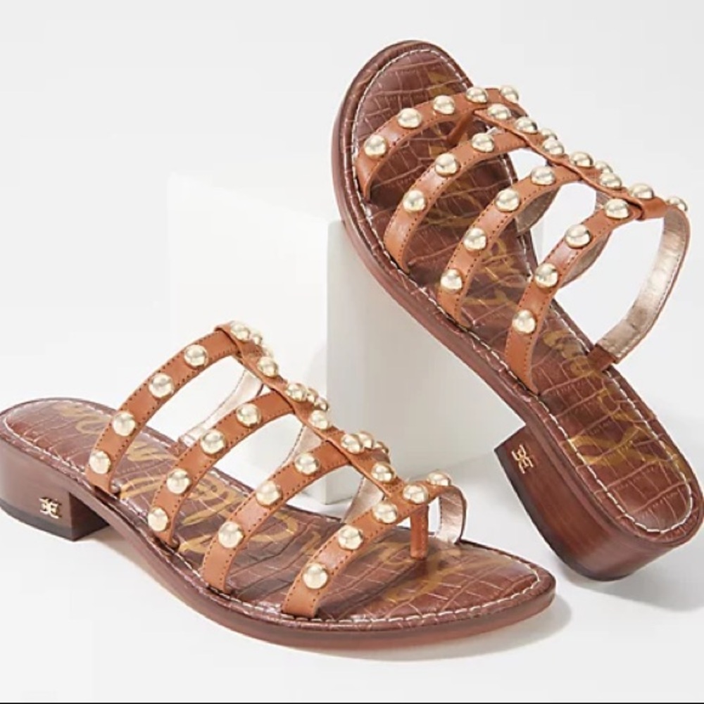Sam Edelman Studded Juniper Heeled Sandals sz 8.5 - Picture 13 of 13